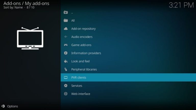6IPTV Kodi PVR Clients