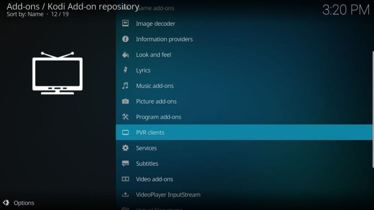 6iptv kodi pvr clients